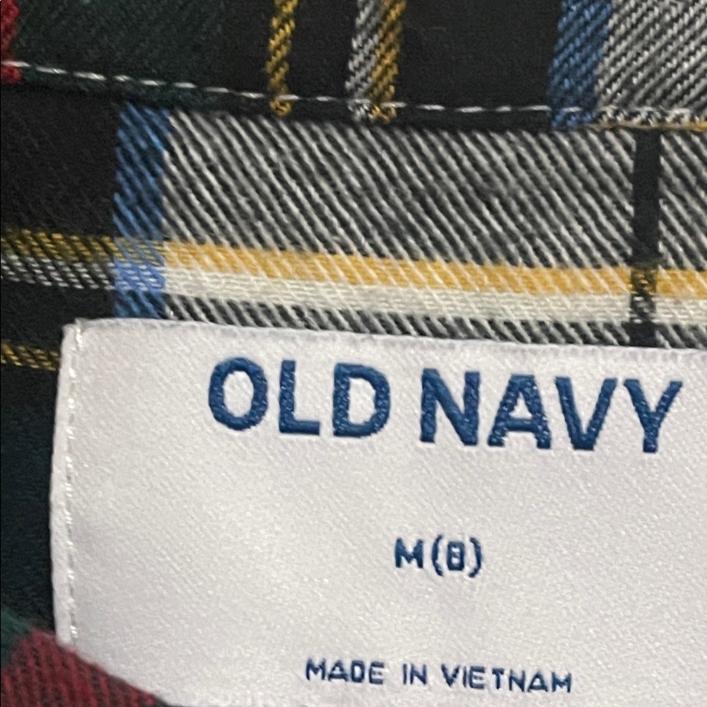Old Navy Girls Multicolor Plaid Smock Style Dress Size 8 - Picture 2 of 4